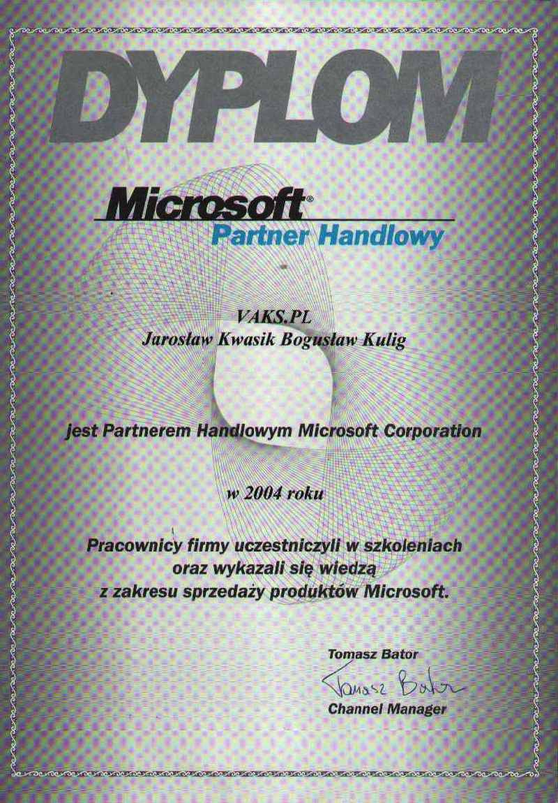 Partner Handlowy Microsoft
