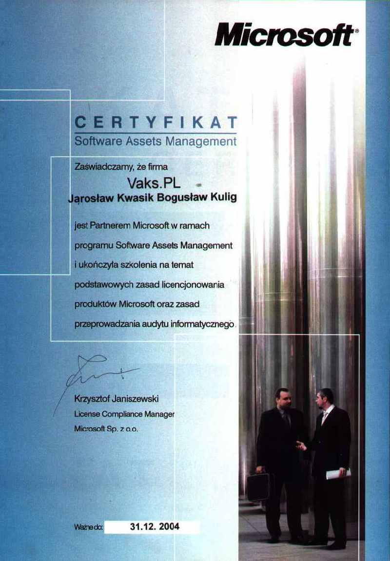 Software Assets Management 2004