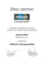 enova365 Złotym Partnerem mBank CompanyNet